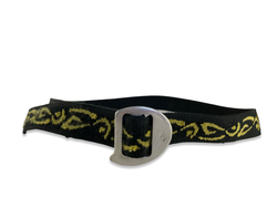 Webbing Belt - Black Diamond Yellow Dance