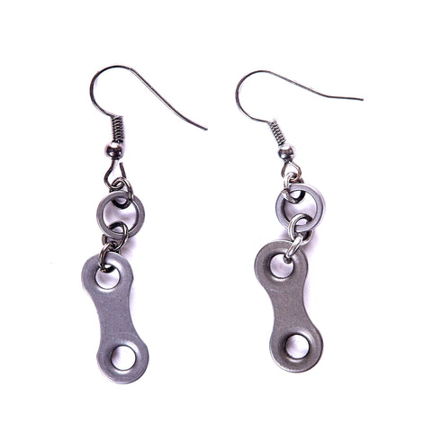 Bike Chain Earrings