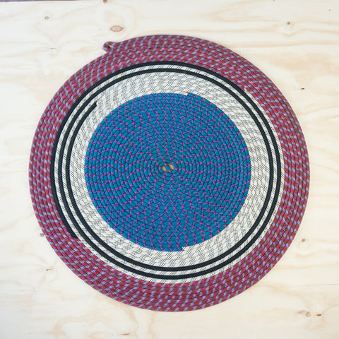 Circular Double Spiral Rope Rug 88cm