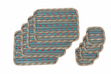 Set of 4 Placemats & Coasters - Water