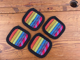 Set of 4 Coasters - Rainbow