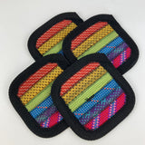 Set of 4 Coasters - Rainbow
