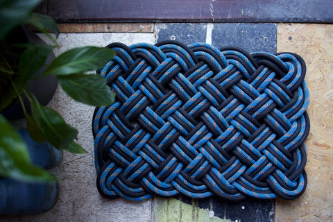 Water - Woven Rope Rug 60cm x 40cm