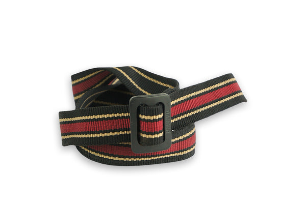 Webbing Belt - Red Gold Stripe