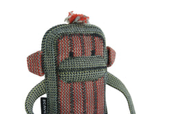 Handmade Climbing Rope Snow Monkey Bag Charm - Eco-Friendly & Unique