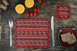 Set of 4 Placemats - Fire