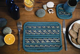 Set of 4 Placemats & Coasters - Water